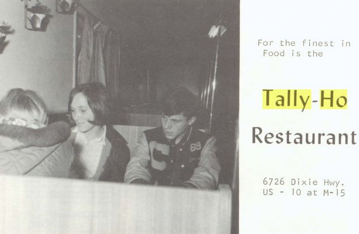 Tally-Ho Restaurant - 1960S Yearbook Ads